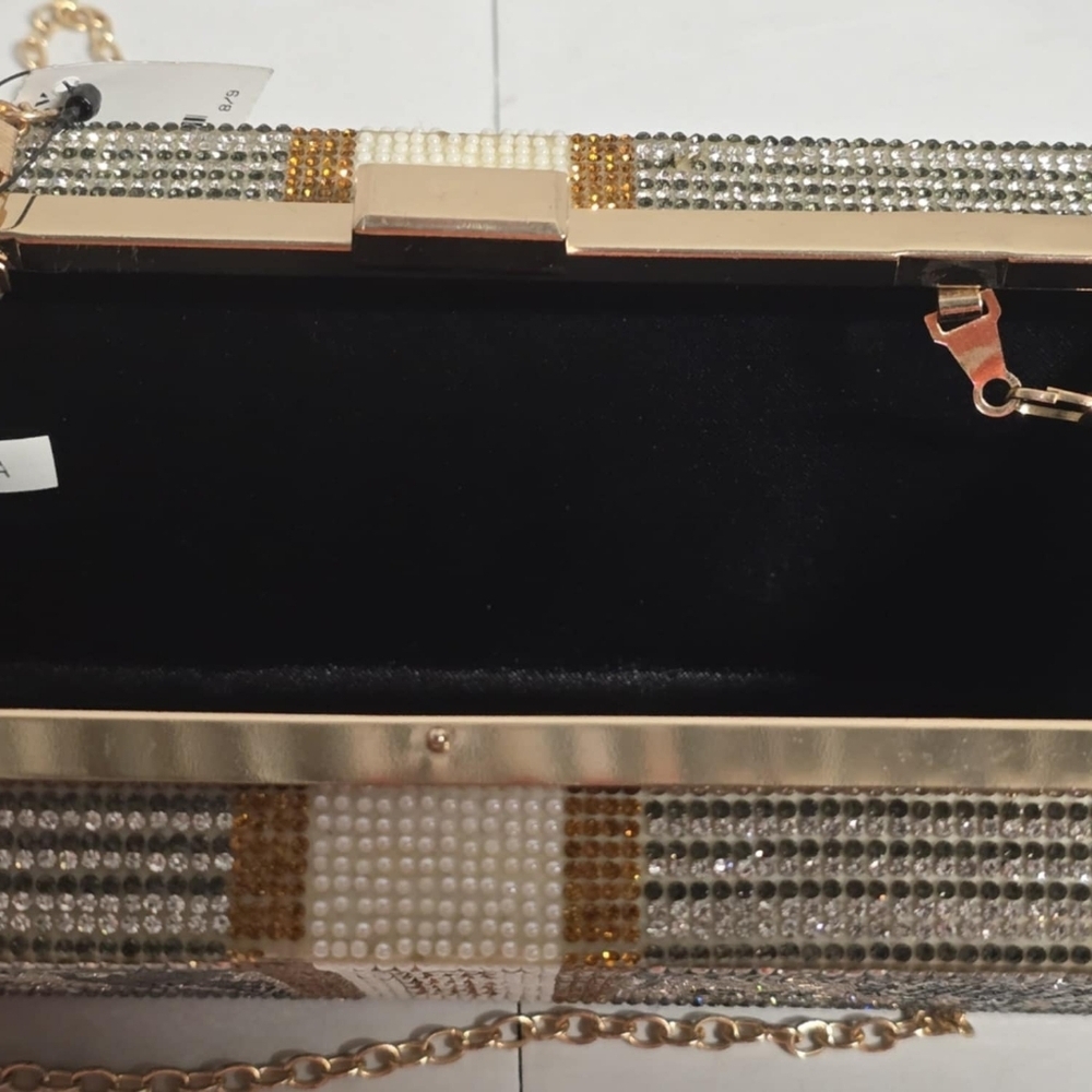 JEWELED MONEY CLUTCH BAG NEW - Picture 11 of 13